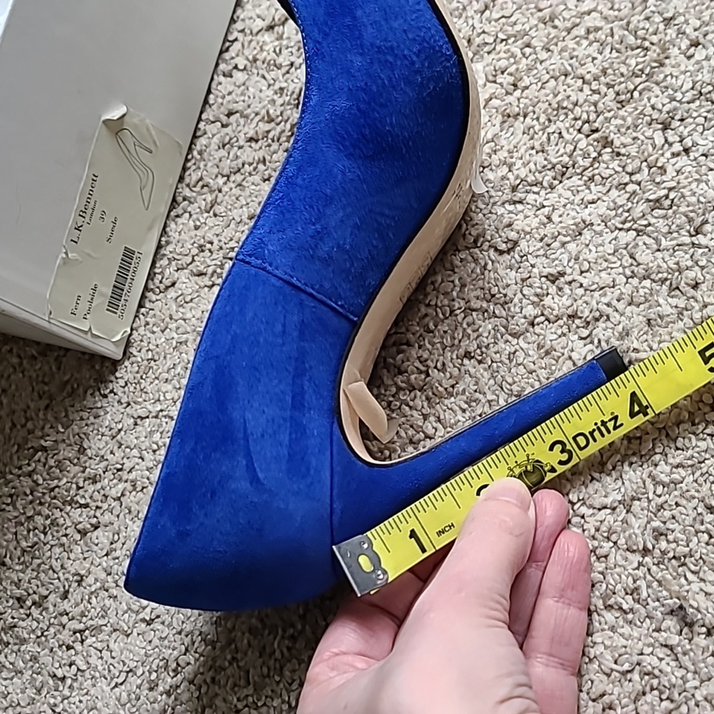 🌟Host Pick🌟 L.K. Bennett Fern Blue Suede Court Heels - Picture 12 of 14